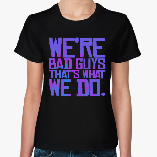 Женская футболка с принтом Отряд самоубийц