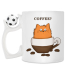 Кружка с футбольным мячиком