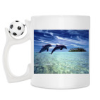 Кружка с футбольным мячиком