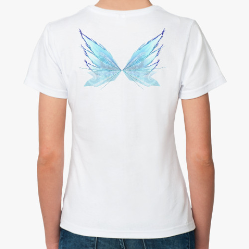 Классическая футболка с принтом Крылья Феи