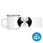 Кружка металлическая белая (круговая запечатка)