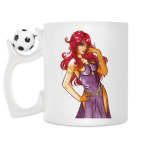 Кружка с футбольным мячиком