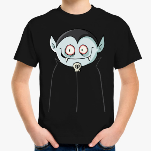 Детская футболка с принтом Дракула