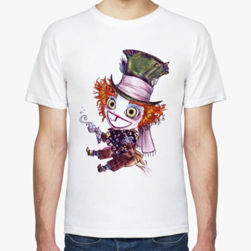 Футболка с принтом Безумный шляпник
