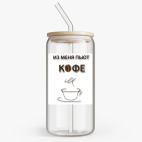 Банка с бамбуковой крышкой