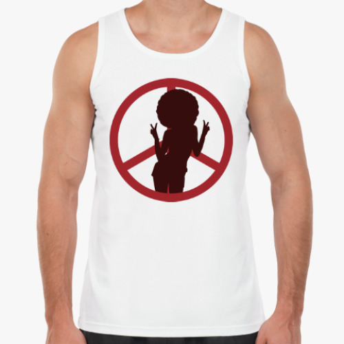 Майка с принтом Афро-Мир