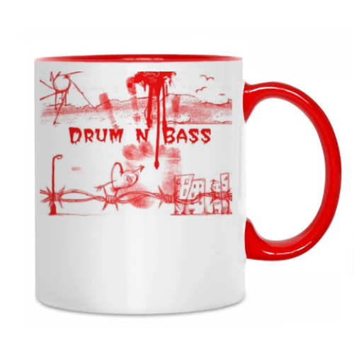 Кружка с принтом DNB