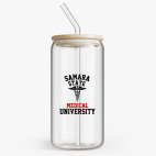 Банка с бамбуковой крышкой