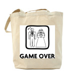 Холщовая сумка шоппер Game Over-Help!