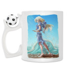 Кружка с футбольным мячиком