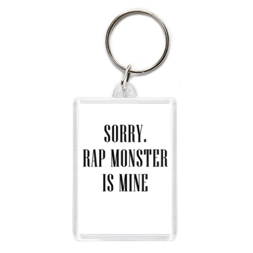 Брелок с принтом Sorry. Rap Monster is mine