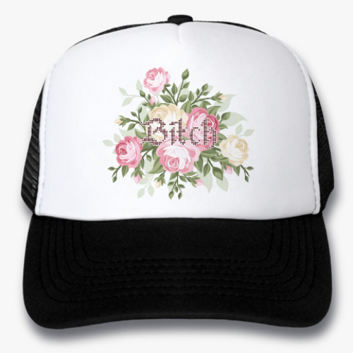 Кепка-тракер с принтом Bitch