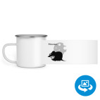 Кружка металлическая белая (круговая запечатка)