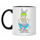 Кружка двухцветная