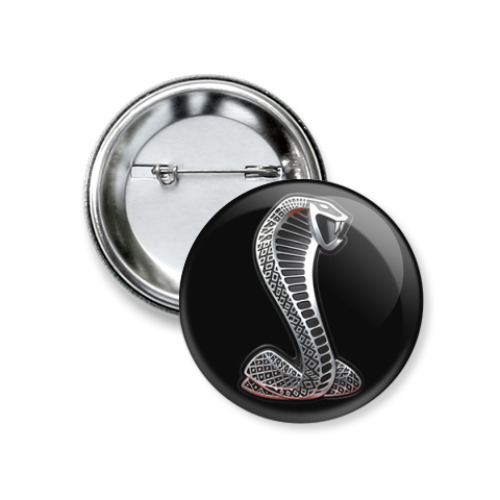 Значок 37мм с принтом Кобра