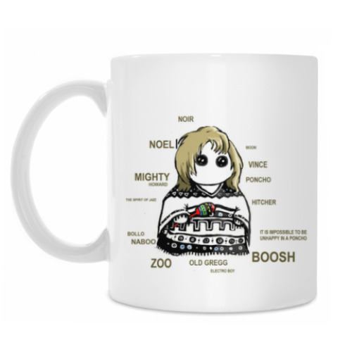 Кружка с принтом Noel Fielding ( Mighty Boosh )