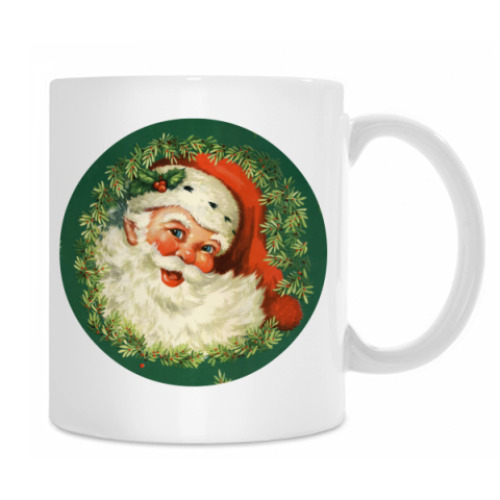 Кружка с принтом Санта Клаус