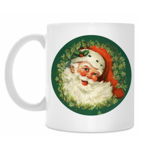 Кружка с принтом Санта Клаус