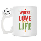 Кружка с футбольным мячиком