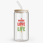 Банка с бамбуковой крышкой