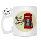 Кружка с футбольным мячиком