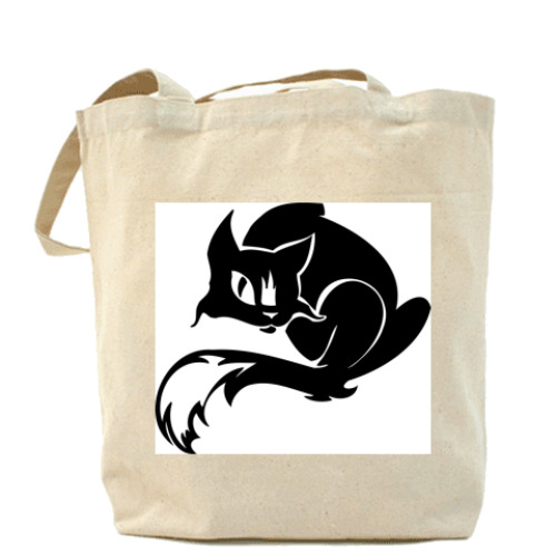 Сумка шоппер с принтом 'Бандитка'