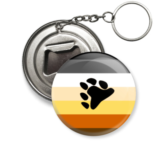 Брелок-открывашка с принтом Bear Pride Flag