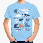 Детская классическая футболка Ластоногие