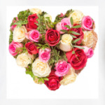 Сердце из роз