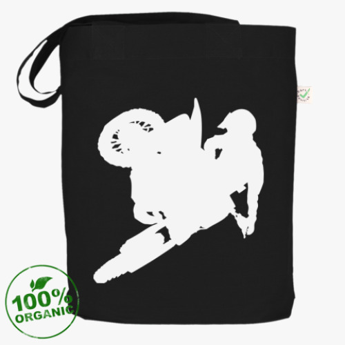 Сумка шоппер с принтом Мотокроссмен