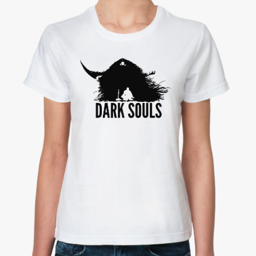 Классическая футболка с принтом Dark Souls