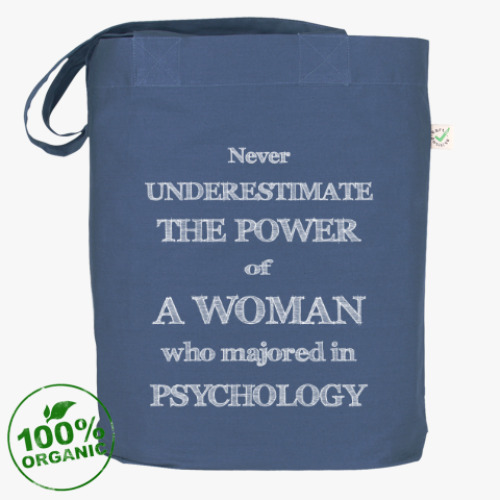 Сумка шоппер с принтом Psychology