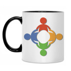 Кружка двухцветная