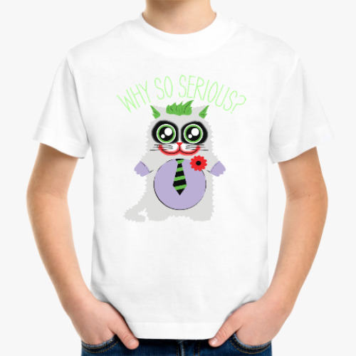 Детская футболка с принтом Why so serious