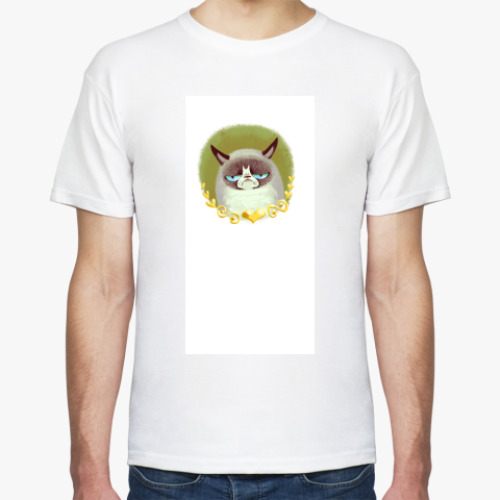 Футболка с принтом Grumpy Cat