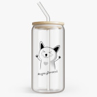 Банка с бамбуковой крышкой