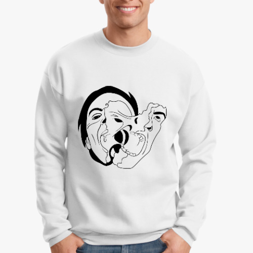 Свитшот с принтом «Нечто» и мутация (без кожи)