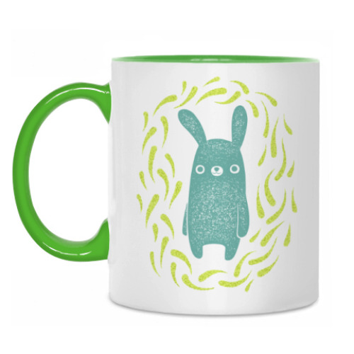 Кружка с принтом Зайка