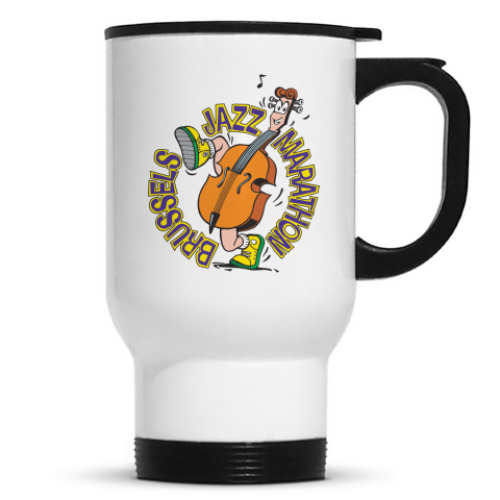 Кружка-термос с принтом Джаз