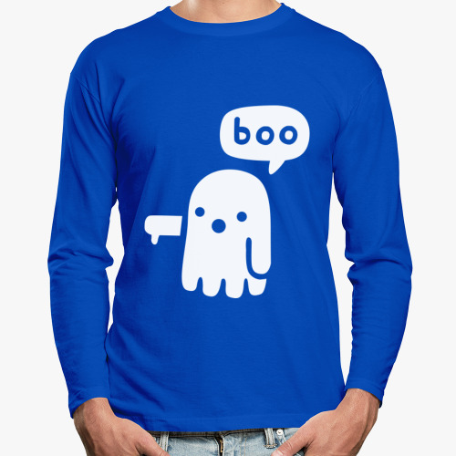 Лонгслив с принтом Ghost Of Disapproval