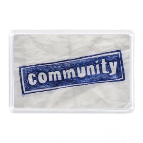 Магнит с принтом Community