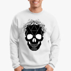 череп с розами