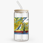 Банка с бамбуковой крышкой