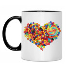 Кружка двухцветная