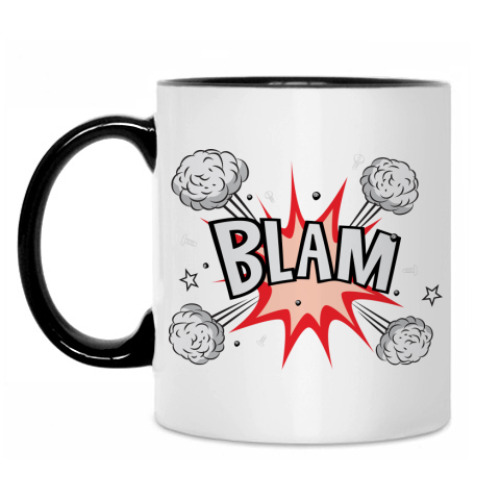 Кружка с принтом Бам