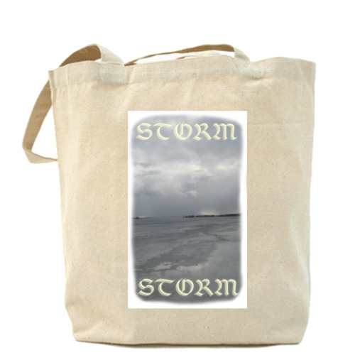 Сумка шоппер с принтом Шторм