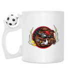 Кружка с футбольным мячиком