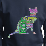 Белая кошка и черный кот