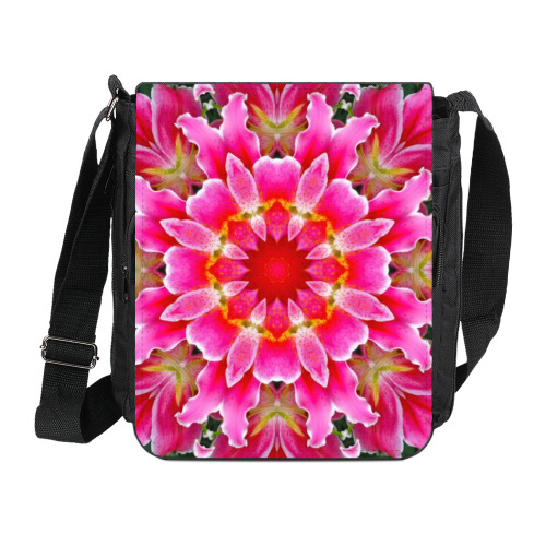 Сумка на плечо (мини-планшет) с принтом разноцветная мандала