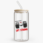 Банка с бамбуковой крышкой